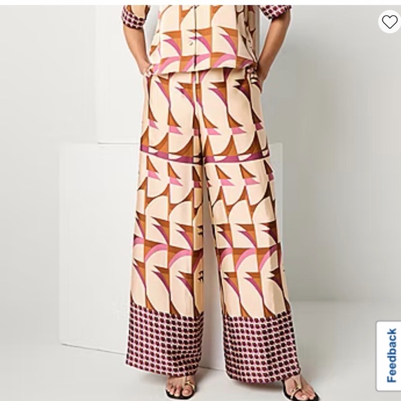 Worthington Woman Pants - Stylish Wide-Leg Patterned Pants